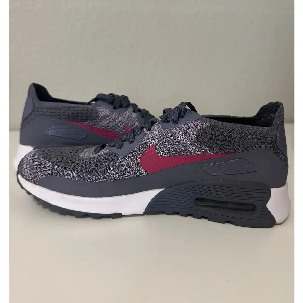Nike Air Max 90 Ultra 2.0 Flyknit Midnight Fog Racer Pink Womens Sz US 7